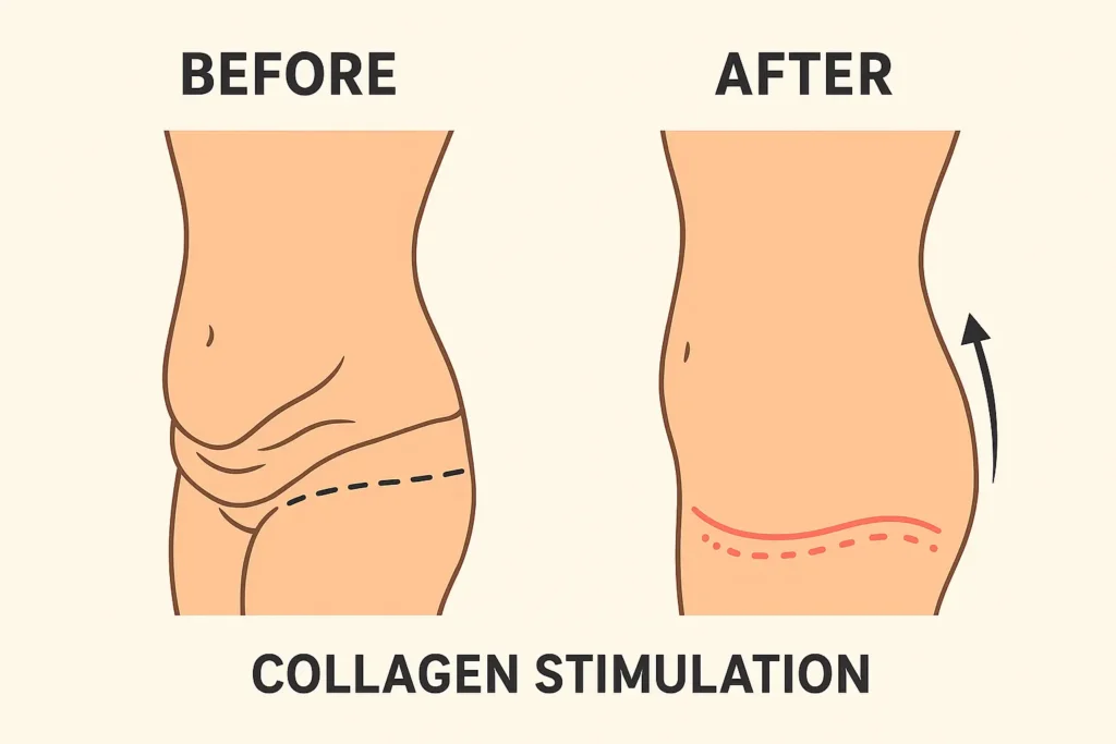 Before and after results for sagging skin after weight loss injections Newcastle under Lyme