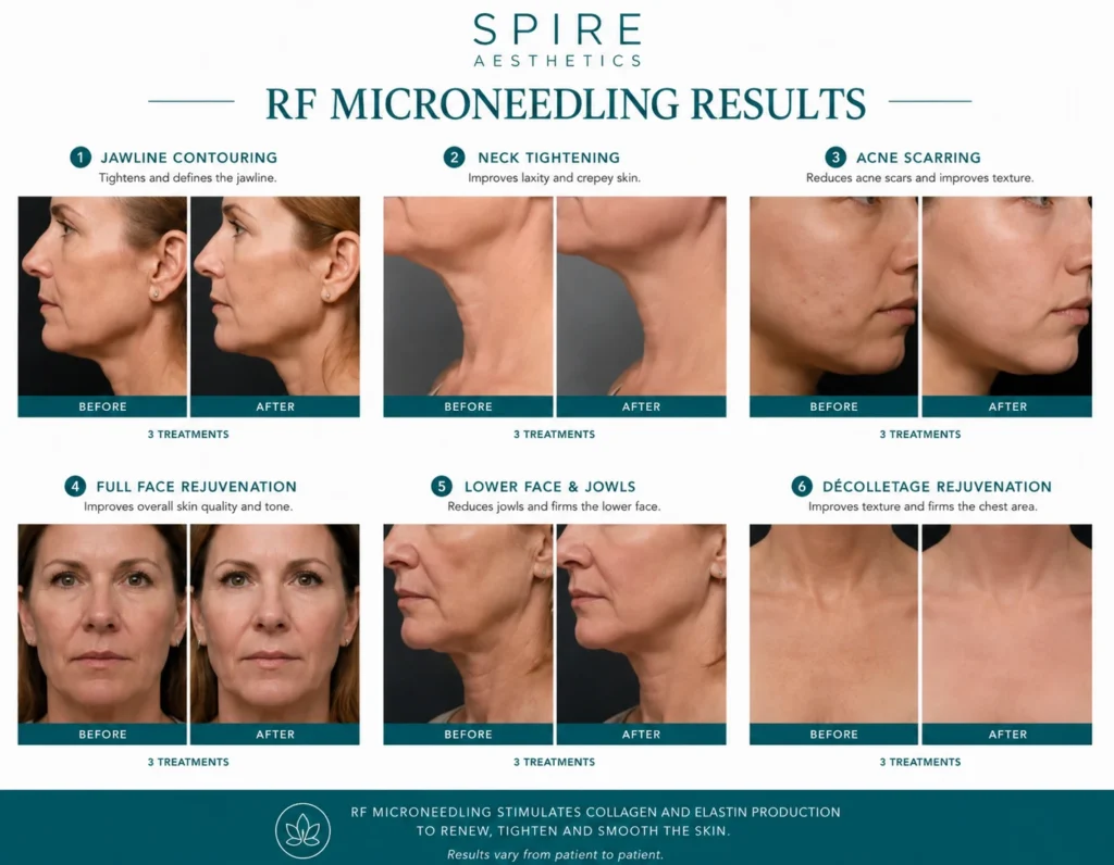 RF Microneedling Skin tightening Newcastle under Lyme results