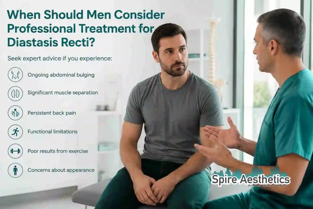When Should Men Consider Professional Treatment for Diastasis Recti Newcastle under Lyme?